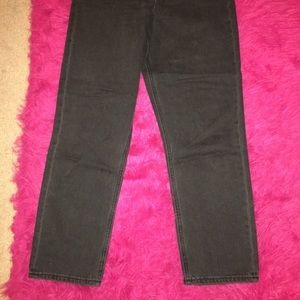 Black high waisted mom jeans